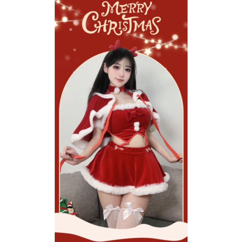 Cosplay Christmas Costumes, Seksowne mundury w klubienocnym, Nowy Rok\\Powodowane zestawy, czyste iniewinne \\„Nie musisz się starać\\„Namiętne stroje króliczki: 291+250 Cena:$169,99